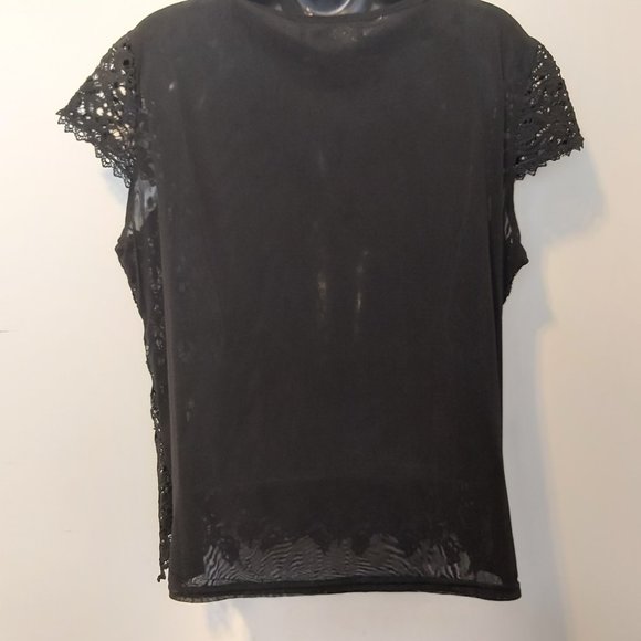 TEAM OF BEAUTY | Women's Lace Top Black Size XL - Picture 5 of 7